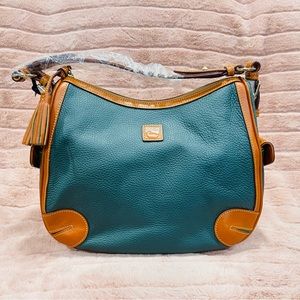 Dooney & Burke Dillen 2 Tonal side pocket Hobo/ Green